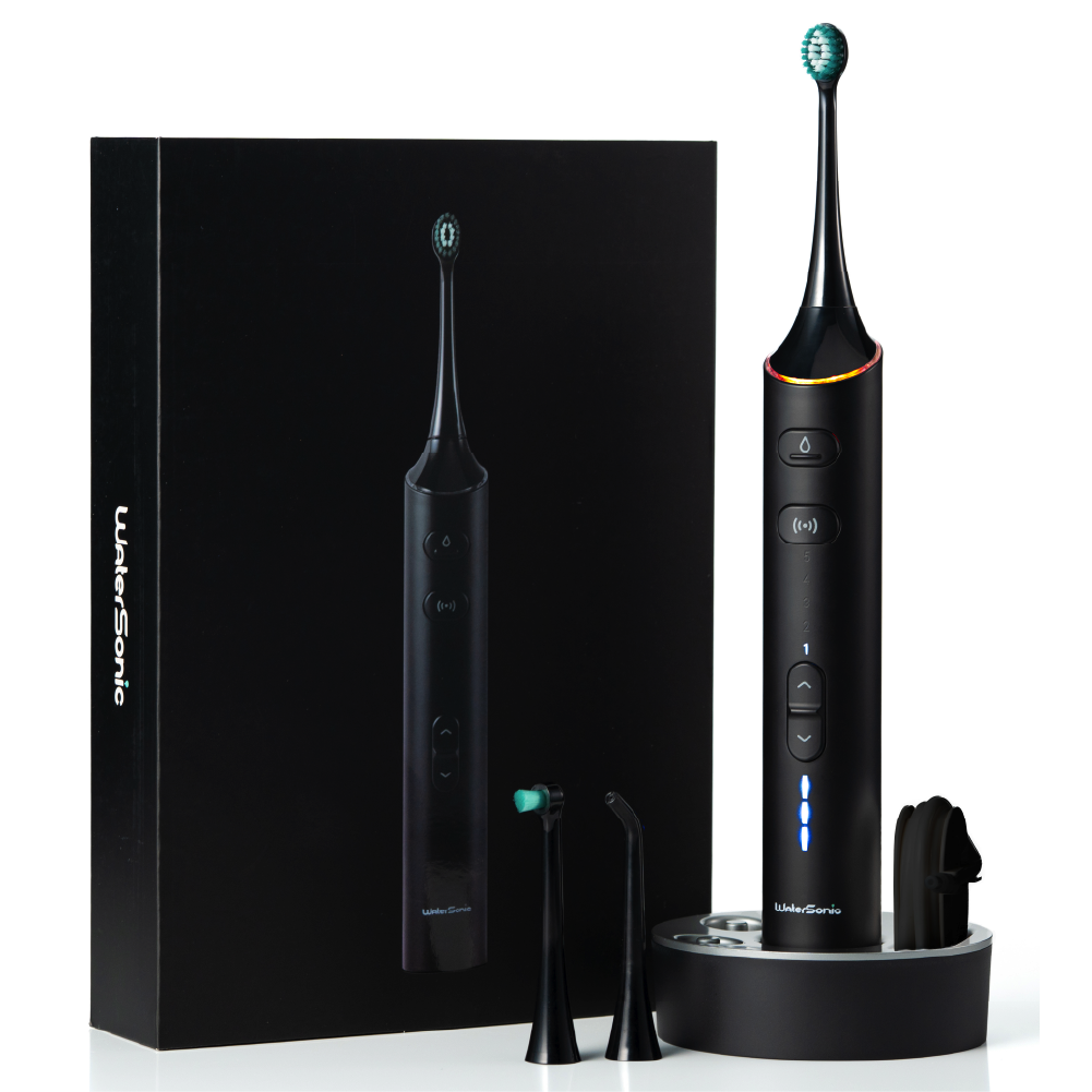 【 100個限定 25%OFF 】口腔洗浄器と音波振動の同時使用 Water Sonic ウォーターソニック 水流音波歯ブラシ本体