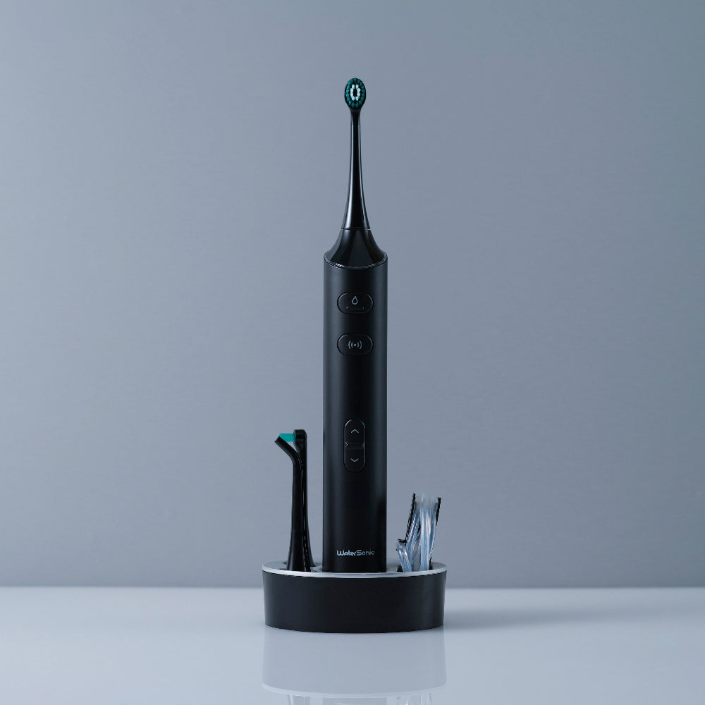 【 100個限定 25%OFF 】口腔洗浄器と音波振動の同時使用 Water Sonic ウォーターソニック 水流音波歯ブラシ本体