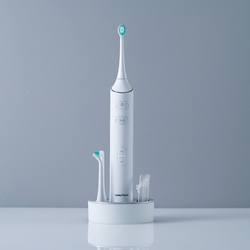 【 100個限定 25%OFF 】口腔洗浄器と音波振動の同時使用 Water Sonic ウォーターソニック 水流音波歯ブラシ本体