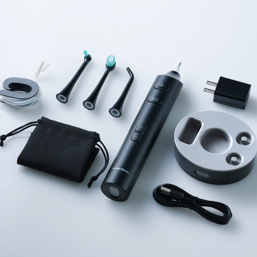 【 100個限定 25%OFF 】口腔洗浄器と音波振動の同時使用 Water Sonic ウォーターソニック 水流音波歯ブラシ本体